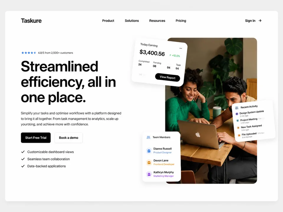Web Design example